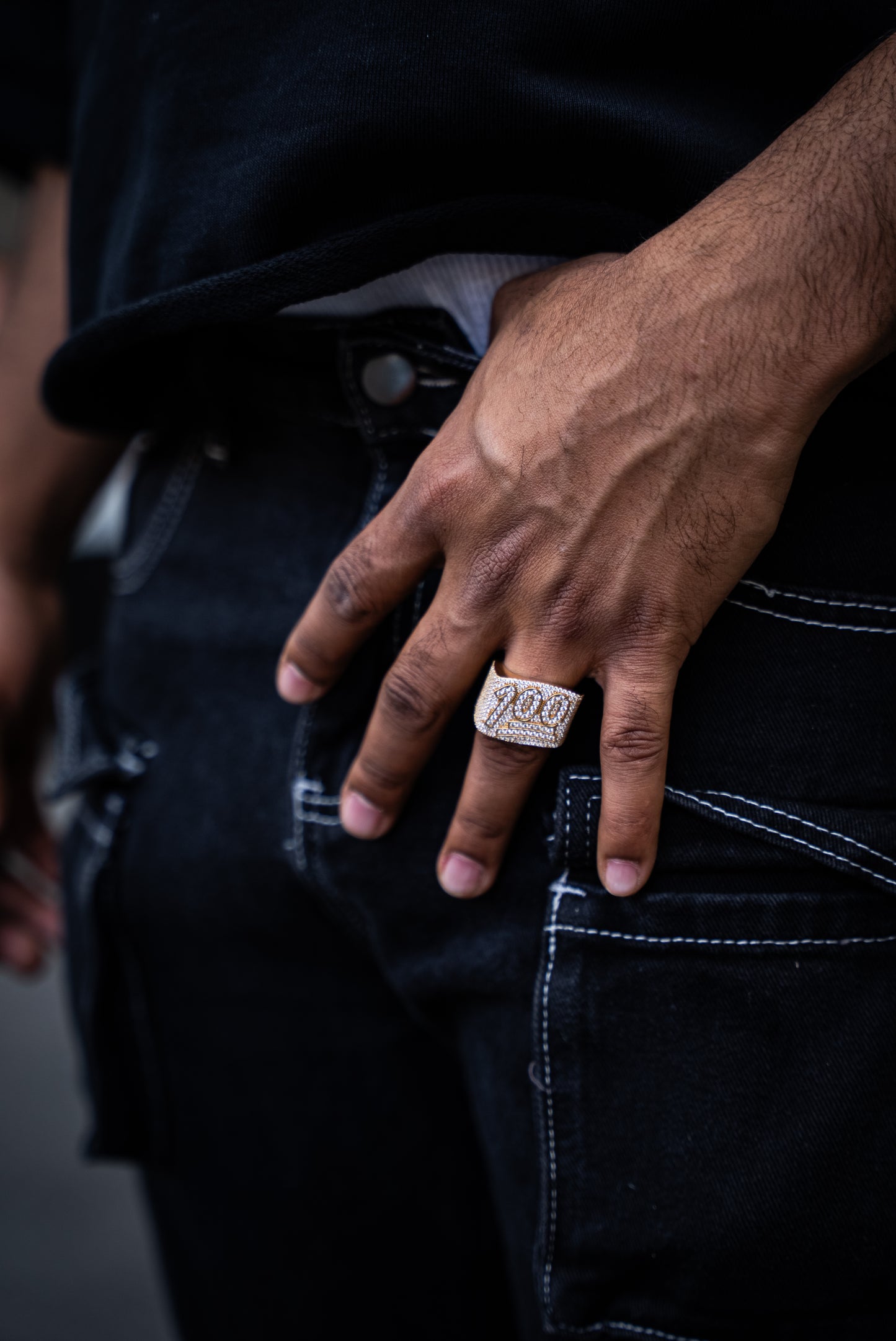 14K LARGE 100 MENS RING