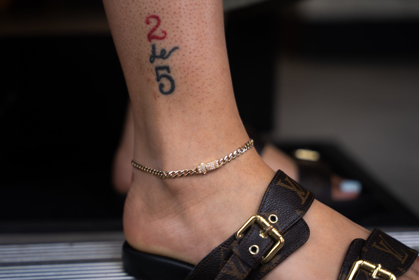 14K ANKLE BRACELET