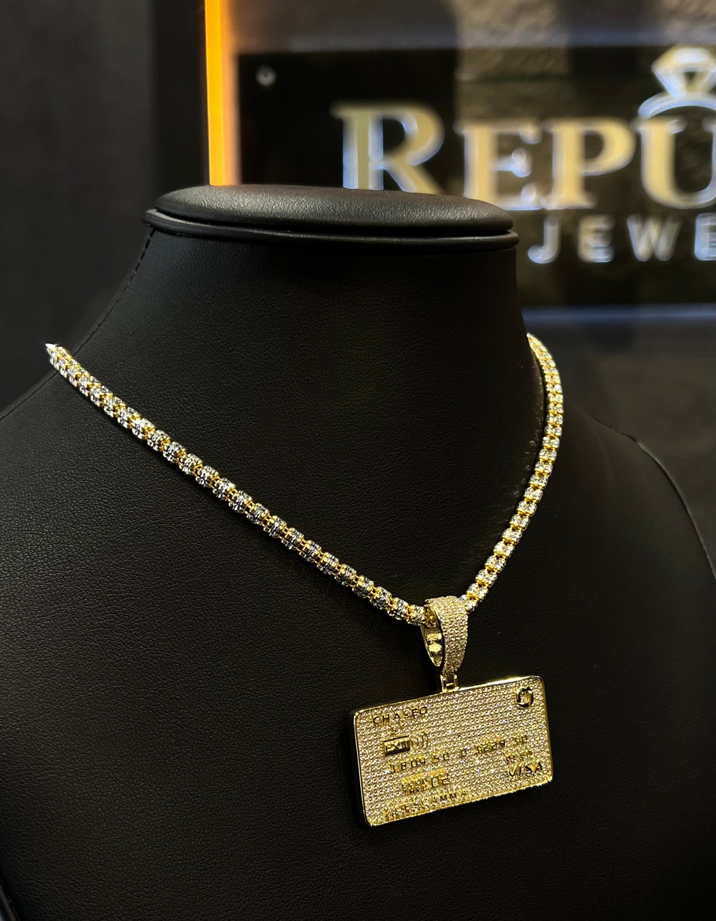 925 ICE CHAIN WITH CARD PENDANT