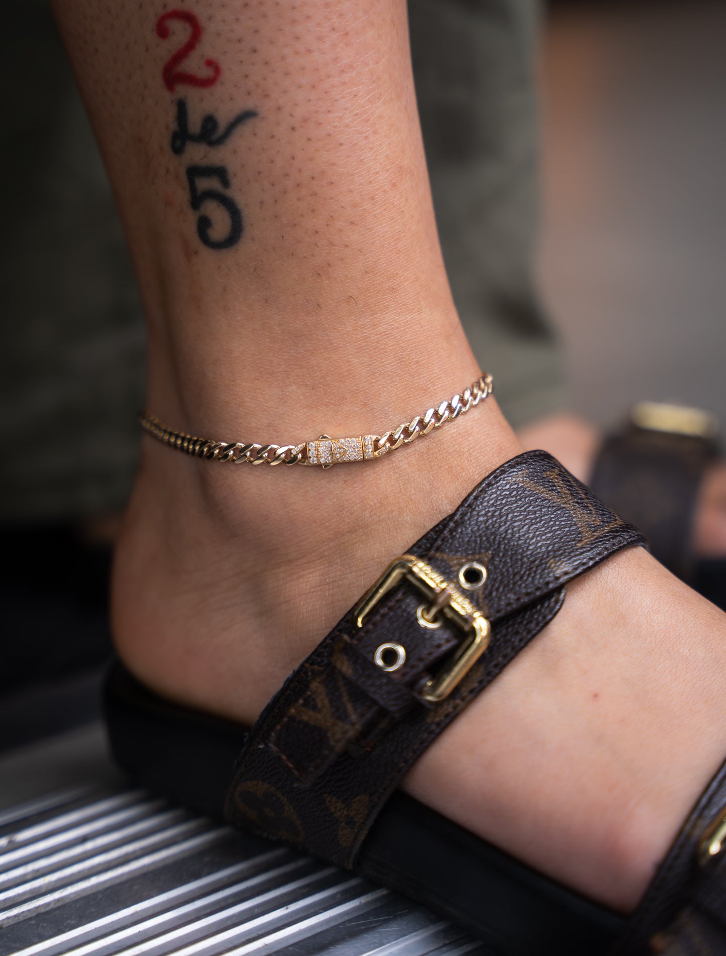 14K ANKLE BRACELET