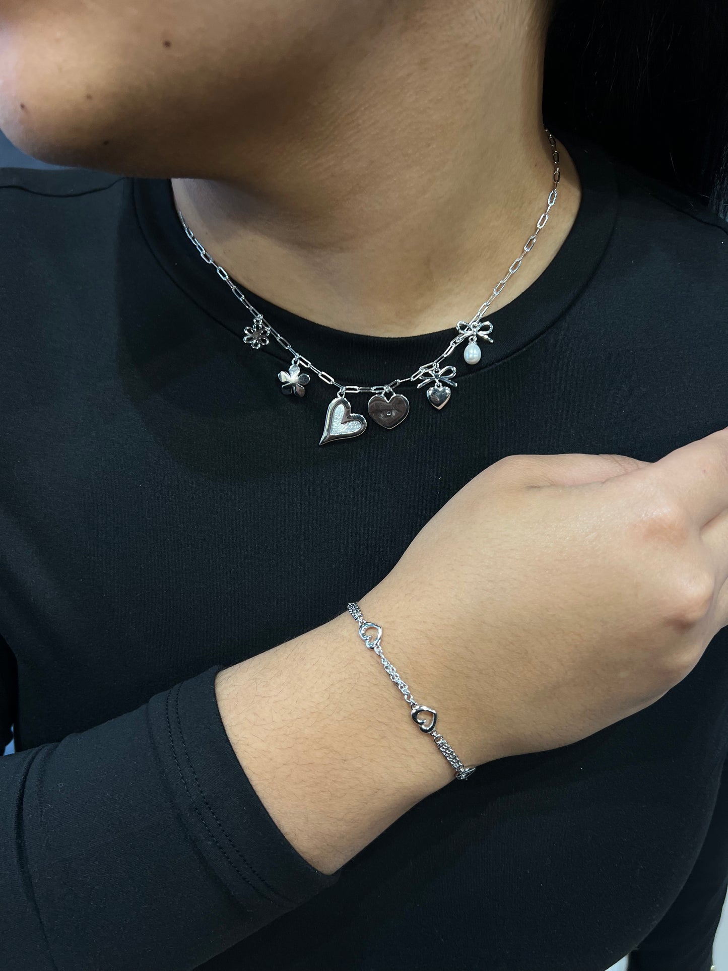 925 LUXURY NECKLACE AND BRACELET