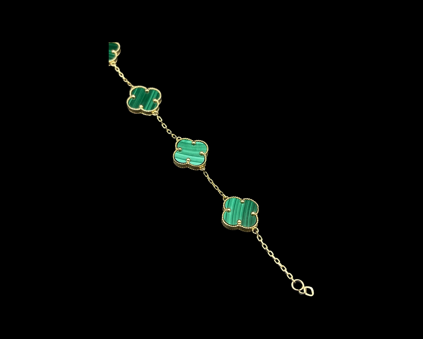 14K Green Clover Bracelet