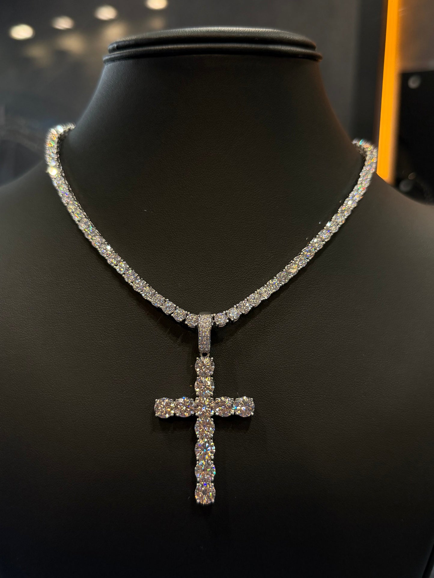 925 MOISSANITE SET TENNIS CHAIN Y TENNIS BRACELET