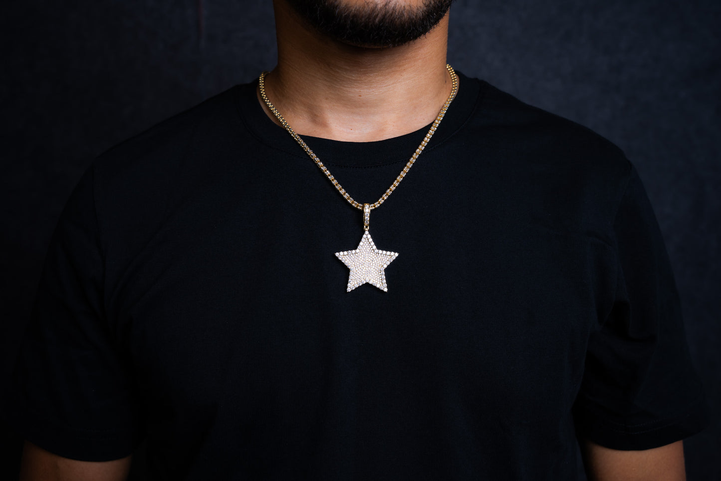 STAR PENDANT + ICE CHAIN 3MM