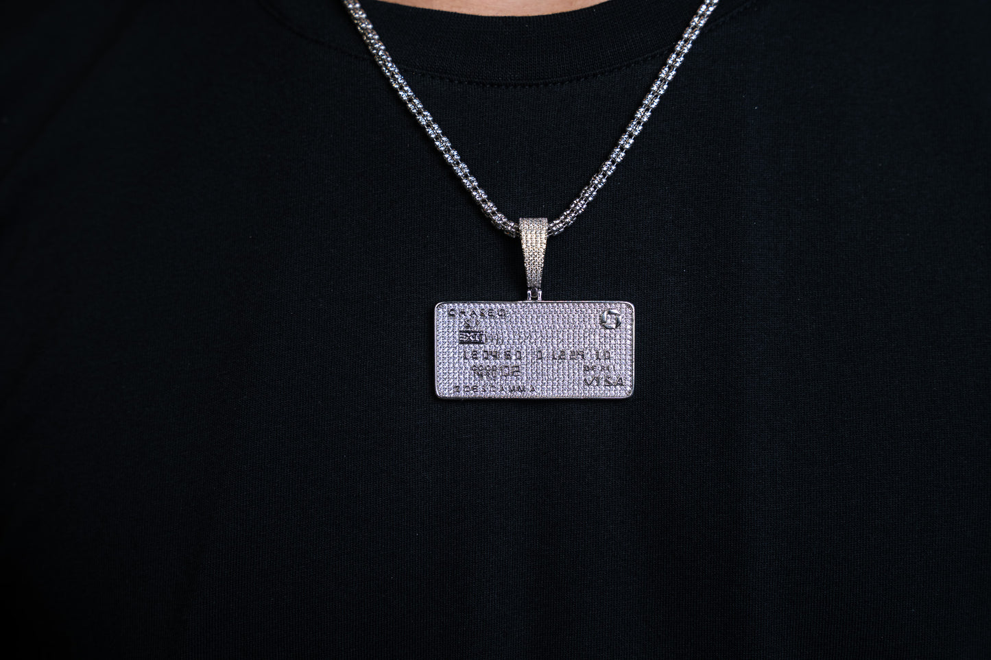 925 ICE CHAIN WITH CARD PENDANT