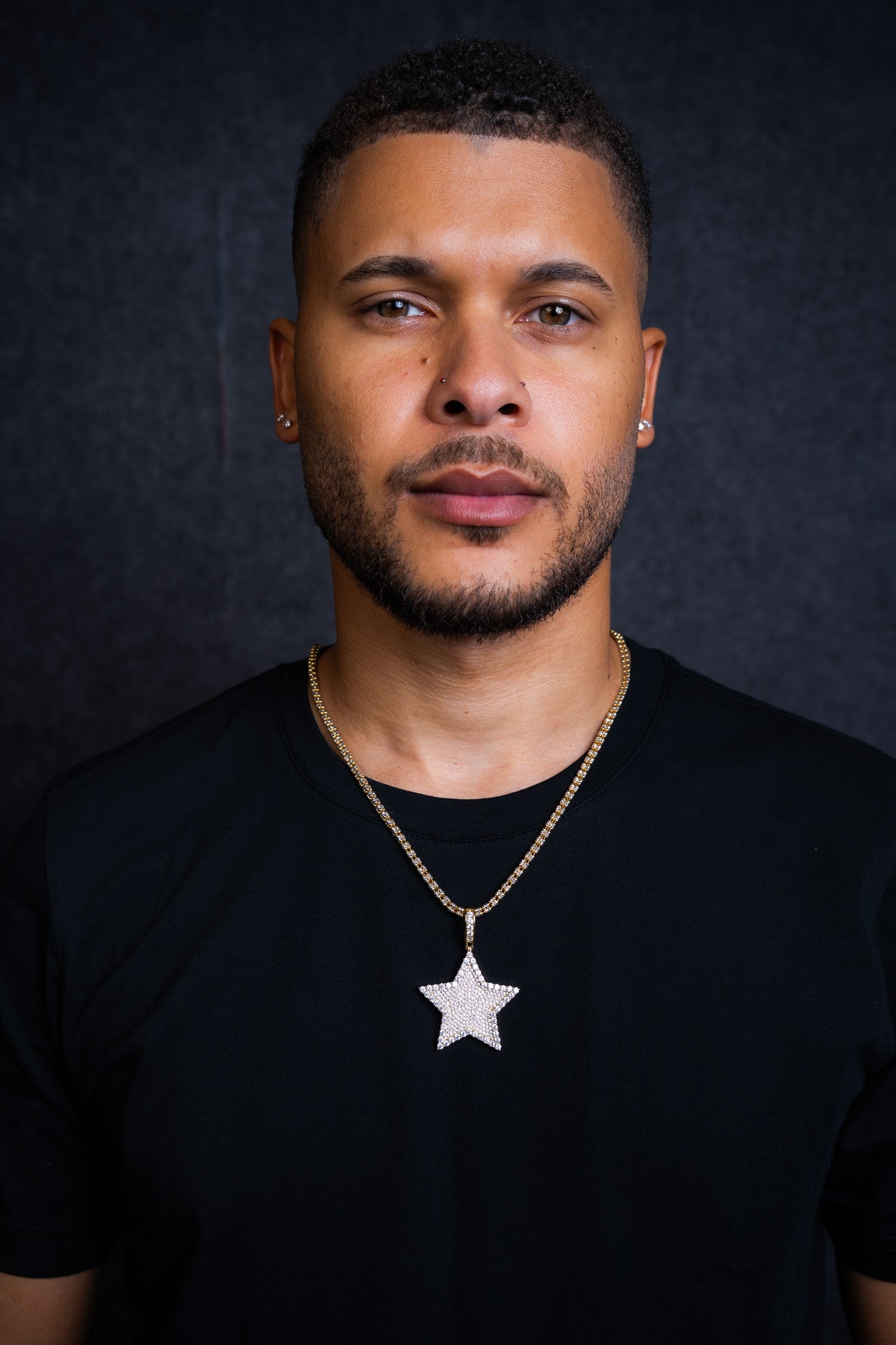 STAR PENDANT + ICE CHAIN 3MM