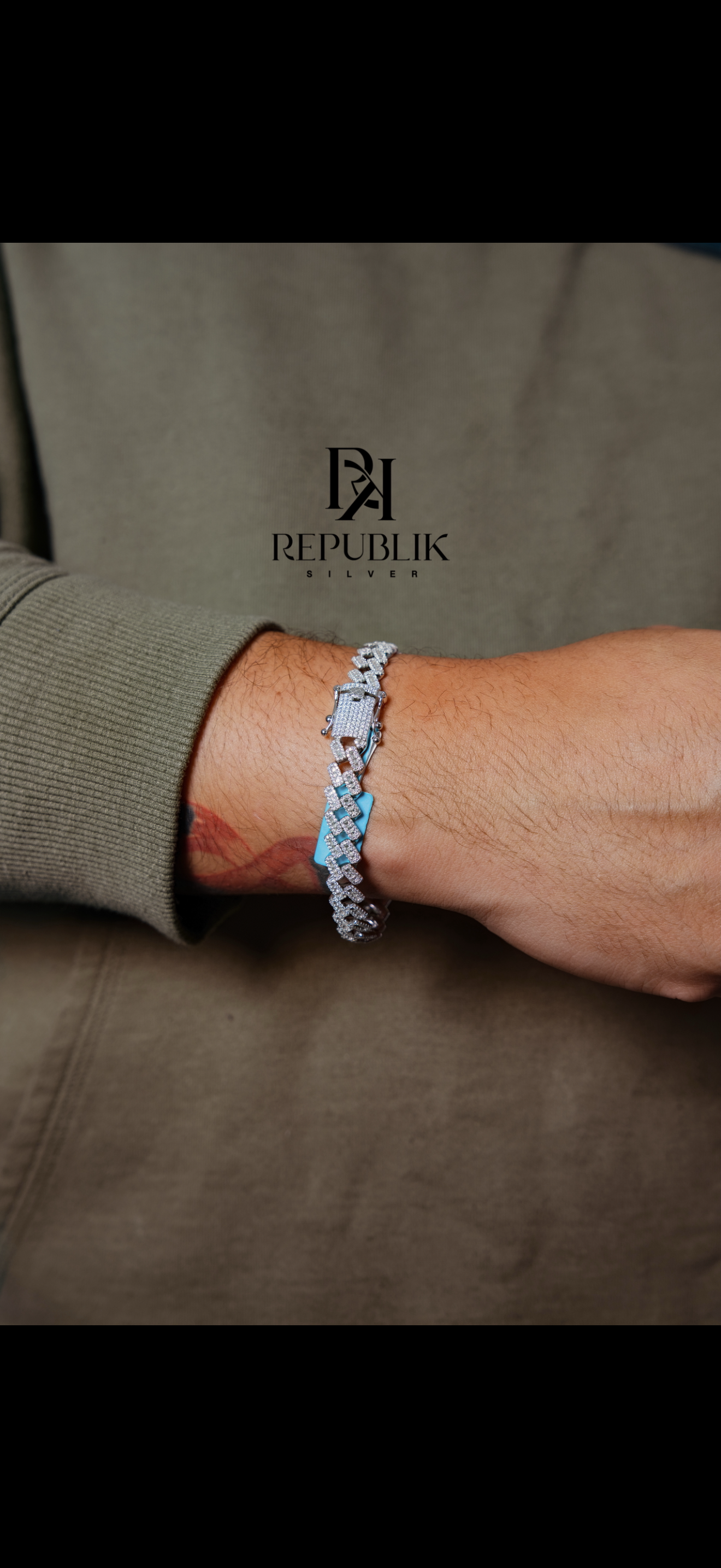 925 MOISSANITE CUBAN BRACELET