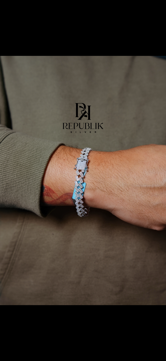 925 MOISSANITE CUBAN BRACELET