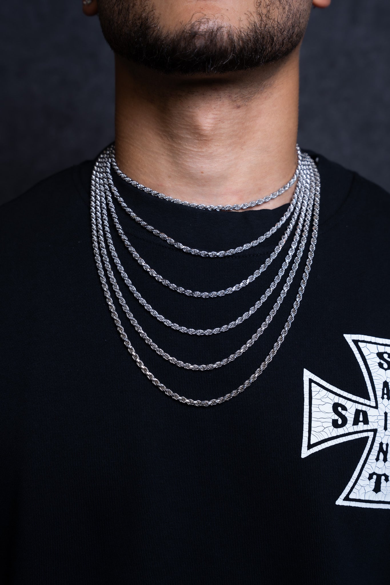 SOLID ROPE CHAIN 4MM