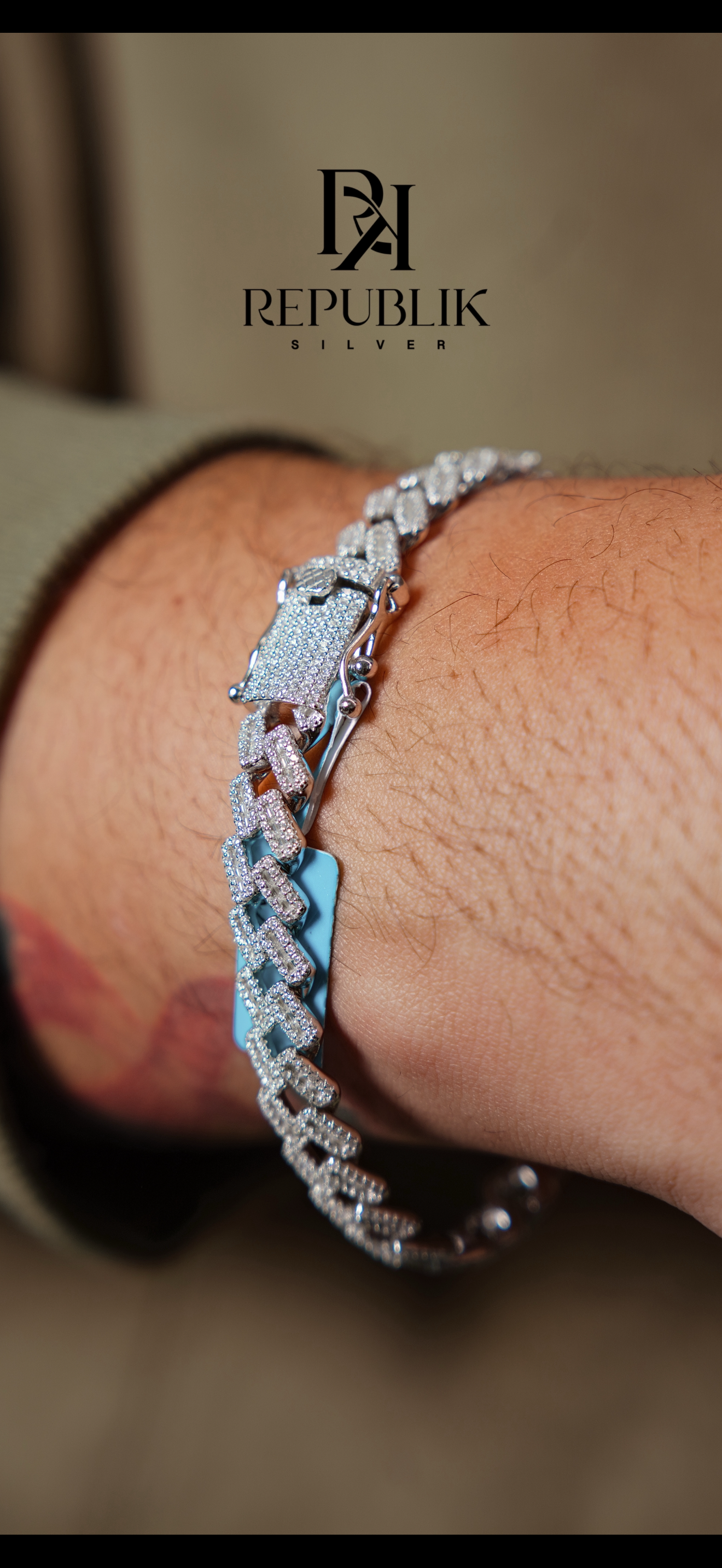 925 MOISSANITE CUBAN BRACELET