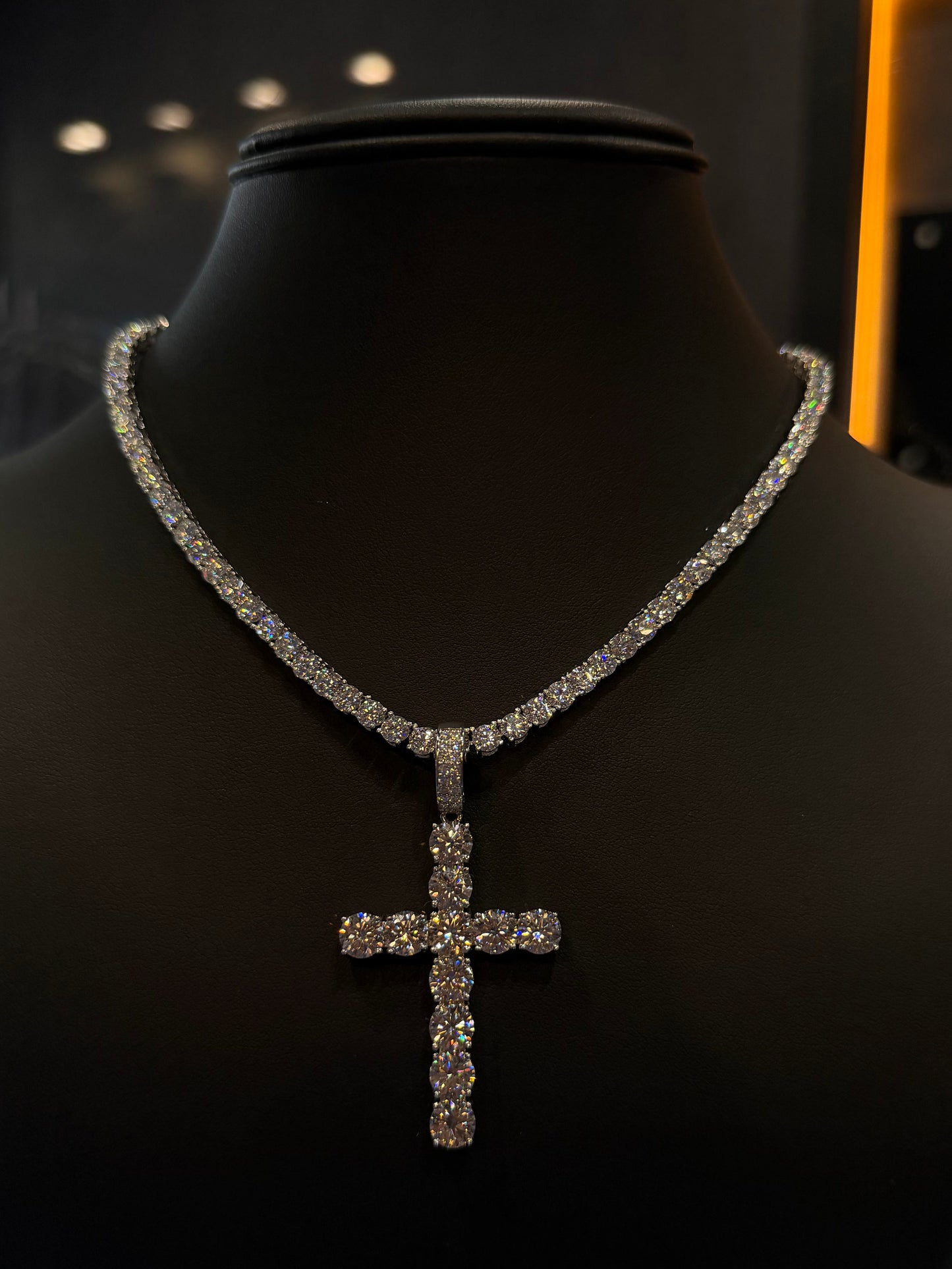 925 MOISSANITE SET TENNIS CHAIN Y TENNIS BRACELET