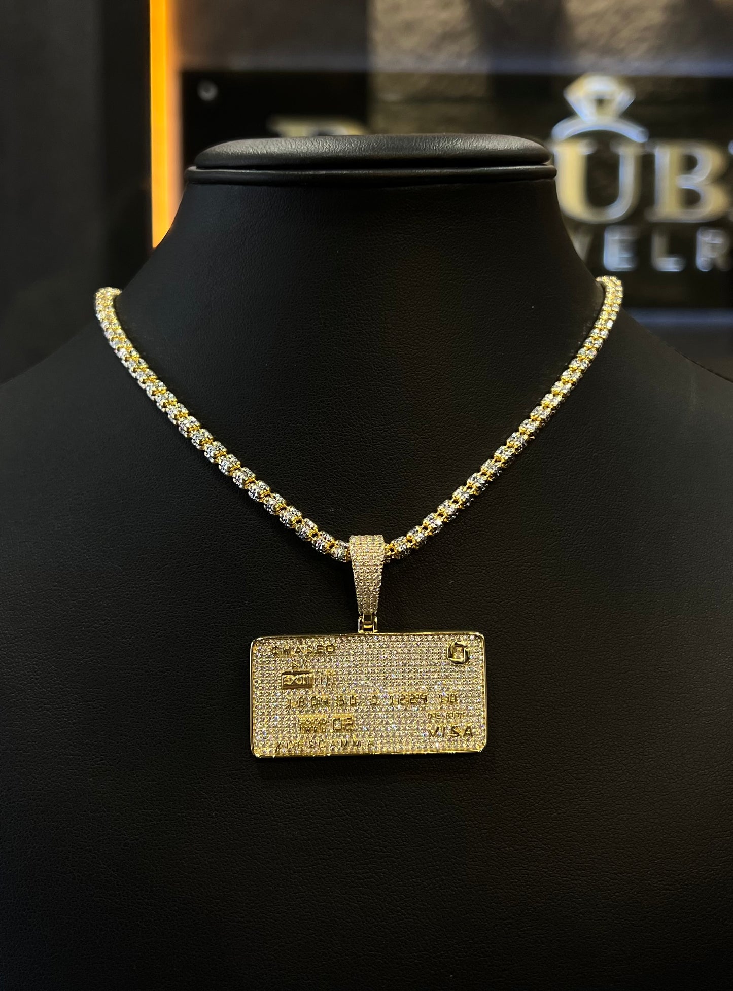 925 ICE CHAIN WITH CARD PENDANT