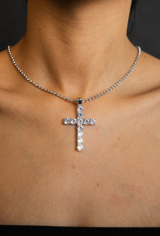 925 MOISSANITE CROOS