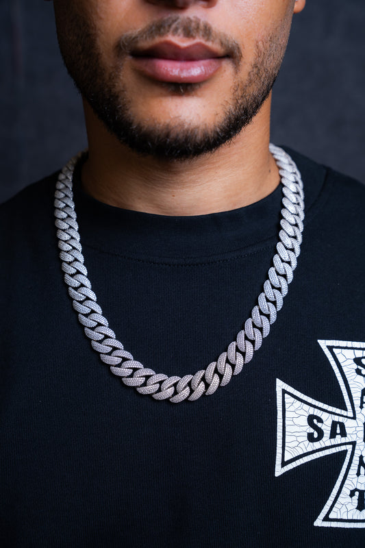 925 MOISSANITE CUBAN CHAIN 16MM