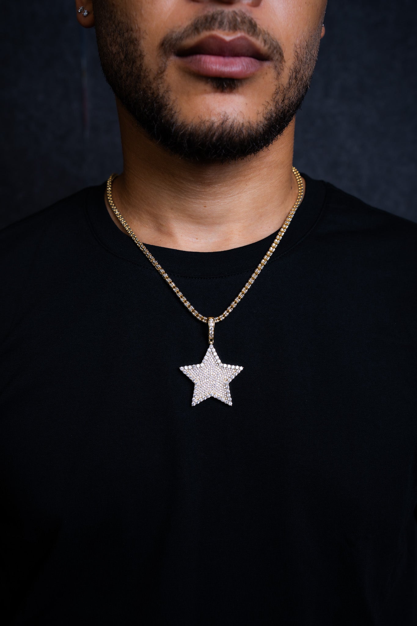 STAR PENDANT + ICE CHAIN 3MM