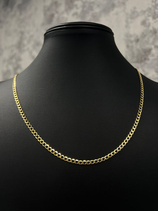 14K HOLLOW CUBAN CHAIN