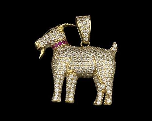 Cz Goat Pendant