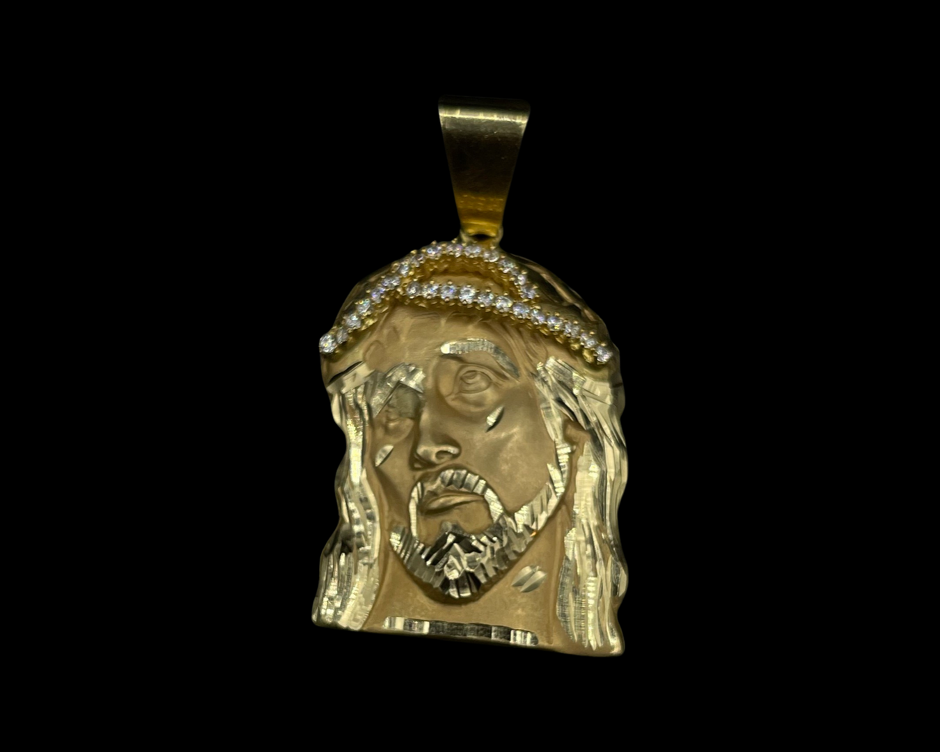 Solid Jesus Pendant 2"