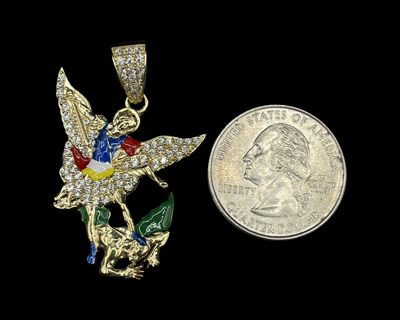 CZ San Miguel Pendant With Enamel