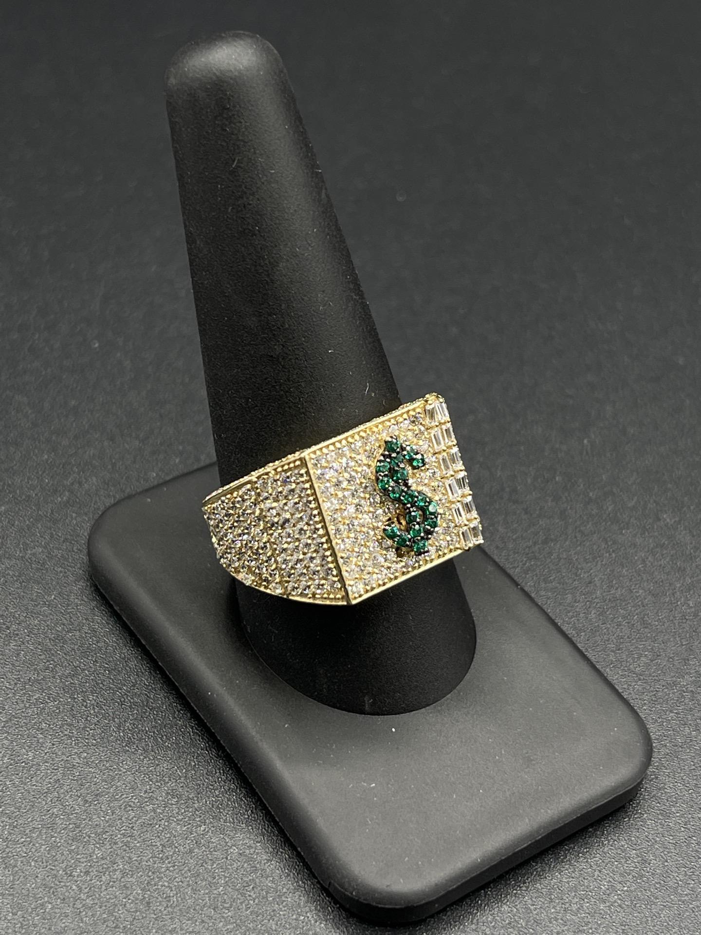 14K CZ MONEY RING