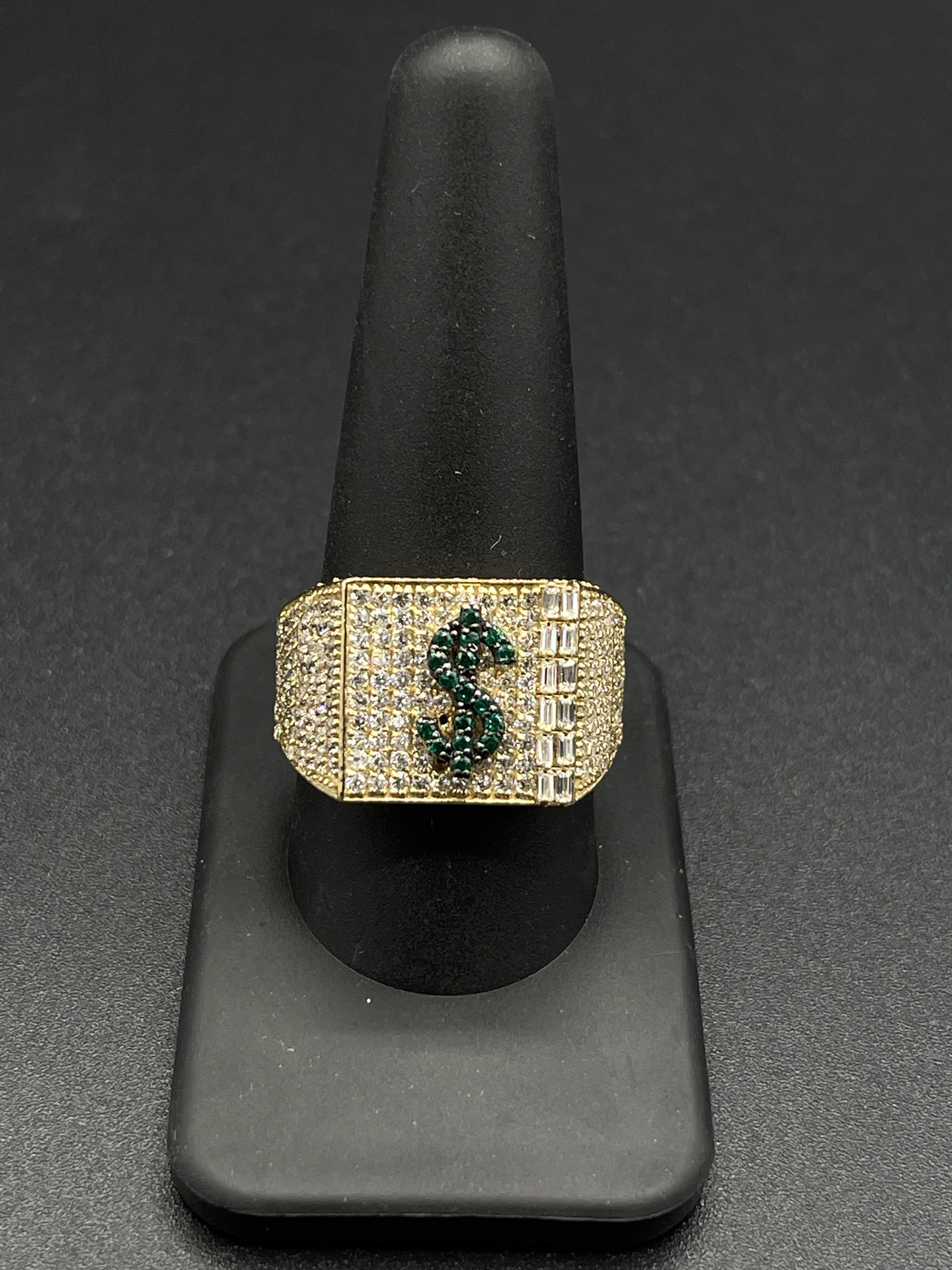 14K CZ MONEY RING